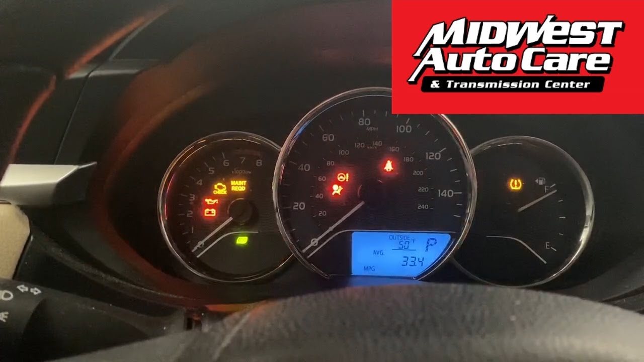 2014 Toyota Corolla Maintenance Light Reset - YouTube