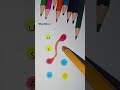 Fun Colors Water drop 🟢🟡 #drawing #art #line #shorts