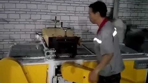 Stone grooving machine, bilnd Stone paver processing machine,www.toplandmachine.com 008613788861596