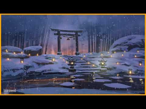 Japanese Winter Ambient with Flute Sounds Background [Sleep, Meditation, Study, Soothing Relaxation]