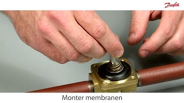 Rengøring af en Danfoss EV250B NC magnetventil