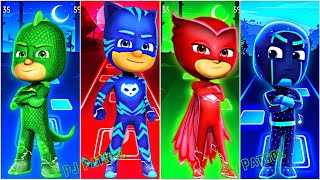 PJ Masks: Gekko 🆚 CatBoy 🆚 Owlette 🆚 Night Ninja 🎶 Tiles Hop EDM Rush