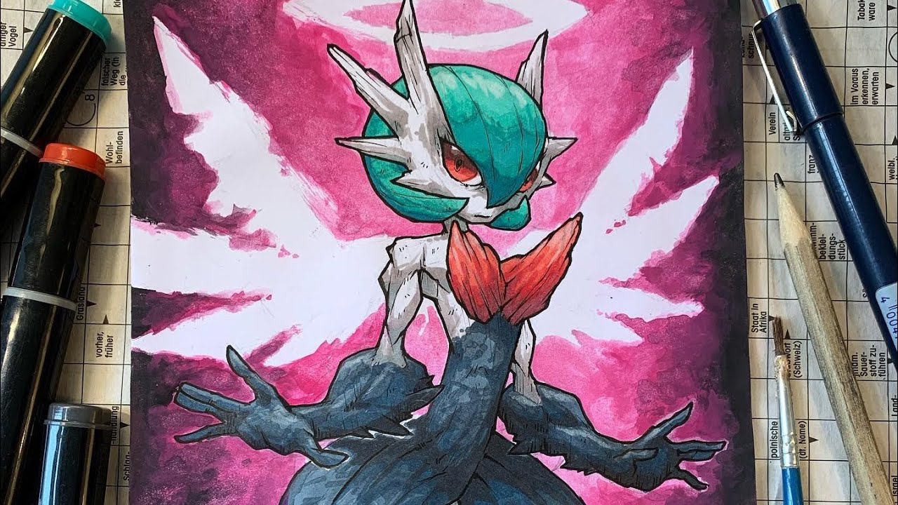 Mega gardevoir shiny, just the best (fanart by me) : r/pokemon