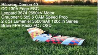 Ritewing Demon 40 Flight Testing