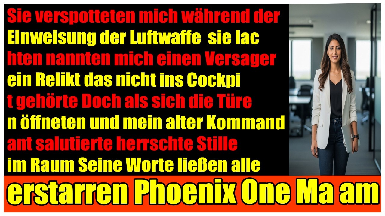Beim Briefing lachten sie  bis der Ausbilder Phoenix One Ma am sagte