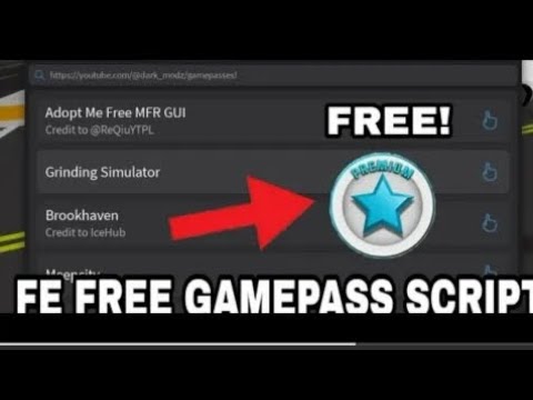 Any Gamepass FREE Roblox Script [WORKING] [30-March-19] 