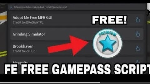 FE FREE GAMEPASSES SCRIPT - PASTEBIN #VeryWorking
