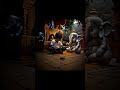 Divine Play A Child's Encounter with Lord Ganesha #devotional #lordganesha #cuteboy #playing #god
