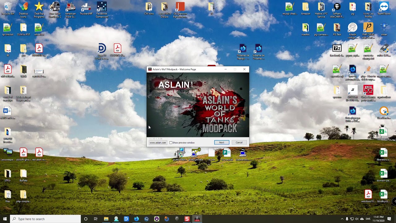 Download & Install of Aslain modpack