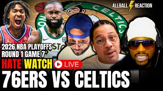 76ers vs Celtics LIVE Play by Play HATE WATCH | AllBall Reaction