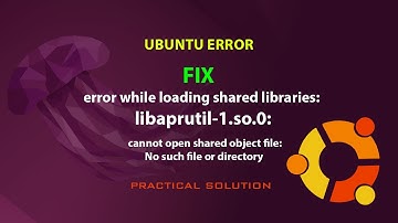 UBUNTU FIX: error while loading shared libraries: libaprutil-1.so.0: