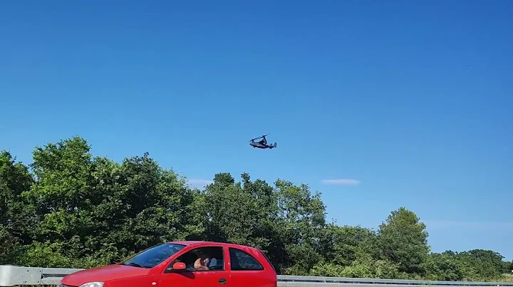 Boeing V22B Osprey approach, Zadar airport