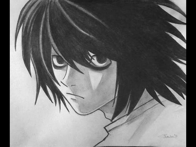 How-to-draw-L-(Ryuzaki)-from-Death-Note, متعة الرسم