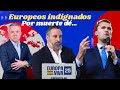Indignados europeos por muerte de Charlie Kirk.