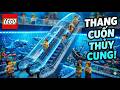 Lego Escalator into Deep Aquarium: Underwater Engineering Challenge | Thang cuốn Thủy cung LEGO