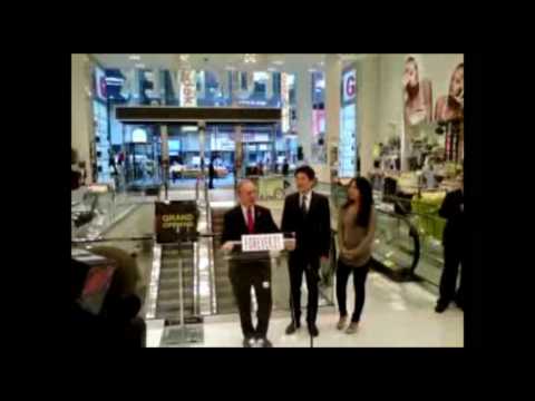 Forever 21 Grand Opening at Times Square in New York: Mayor Mike