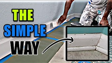 RIDICULOUSLY Easy Way To Paint Baseboards (on hard surfaces) Super CLEAN Lines