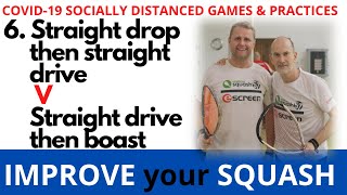 Covid 19 Socially Distanced Squash Racketball Practices No.6