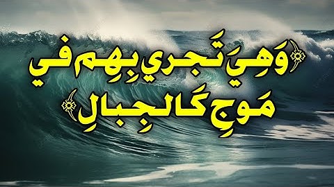 وهي تجري بهم في موج كالجبال #سورة_هود القارئ:محمود عبدالهادي