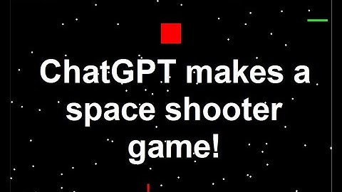 ChatGPT makes a space shooter game!