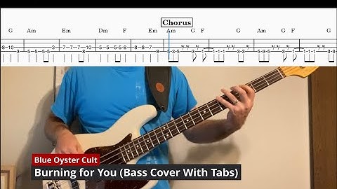 Thumbnail of Blue Oyster Cult - Burning For You (Bass Playalong Bass Cover With Tabs)