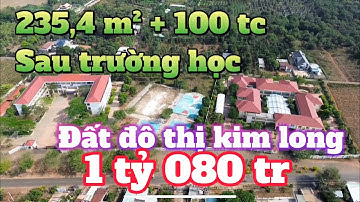 Cần bán gấp 2 lô đất 235,4m2 và 350,4m2 có tc quy hoạch đất ở đô thị Kim long Châu Đức BRVT.