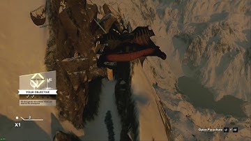 Steep wingsuit flight