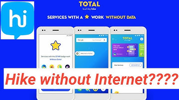 Send message Without Internet In Hike.