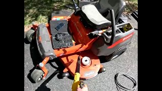 Husqvarna Z254F Zero-Turn Mower Belt change Step-by-Step Guide