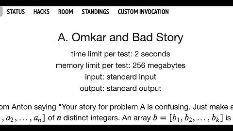 Omkar and Bad Story Solution (Codeforces Round #724 (Div. 2))