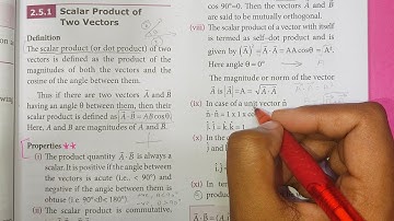 Scalar product of two vectors | Kinematics | Class 11 Physics | In Tamil | Shivani