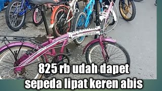 Sepeda lipat bekas seperti baru, merk phoenik, ukuran 20