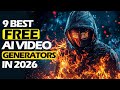 STOP Paying! 9 FREE &amp; UNLIMITED AI Video Generators in 2026 With SOUND (100% Legal &amp; Unlimited)