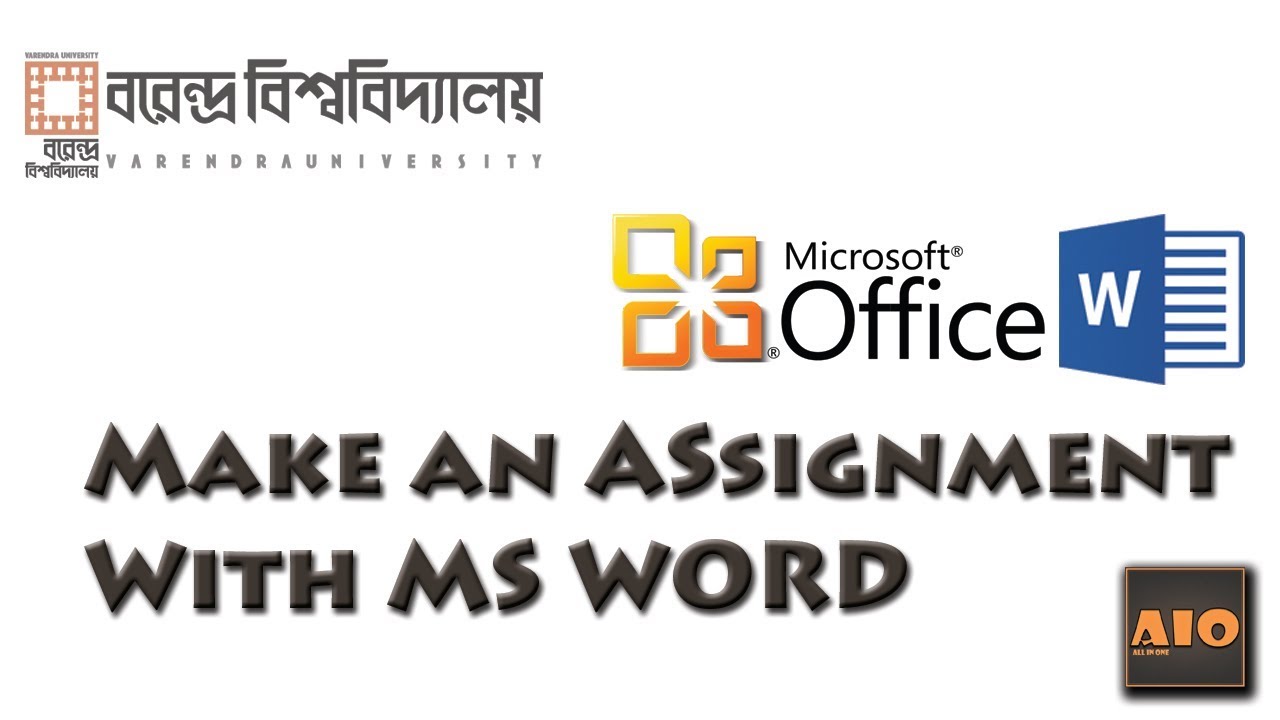 how to prepare assignment on ms word