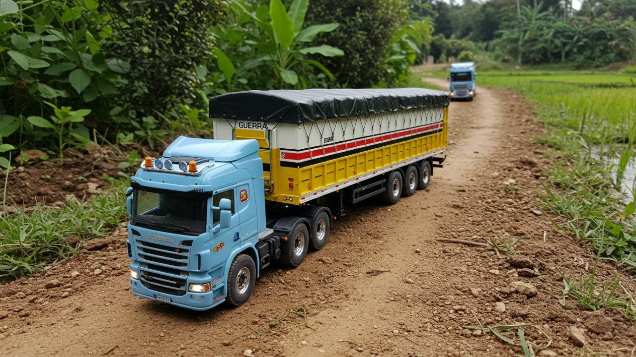 RC Hino 500, Power Tiller, RC Grader KOMPILASI ‼️Hino Trailer Amazing RC Semi-Truck  |Part 16