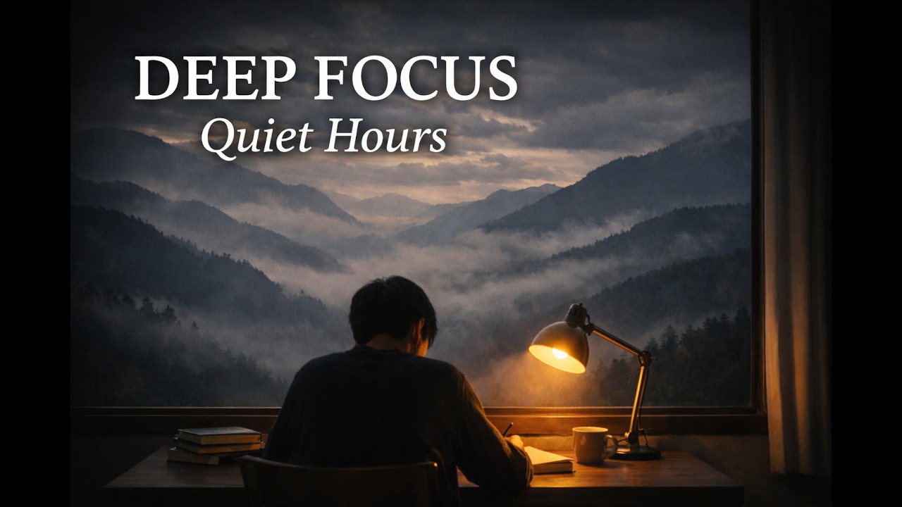 Quiet Hours ☁️ Misty Mountain Lofi | Deep Focus Study Music (4K)