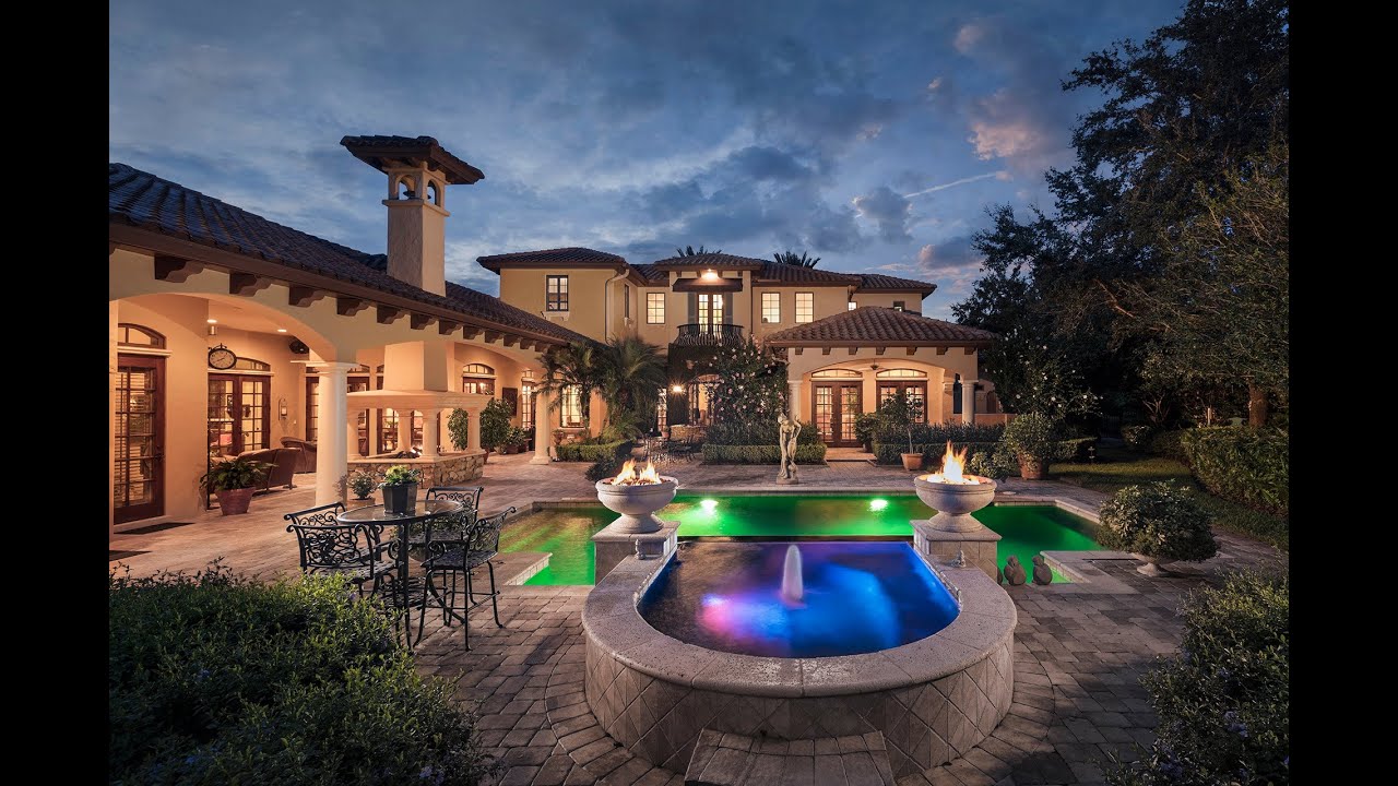 Incredible Tuscan estate in Lake Butler Sound Windermere Fl. YouTube