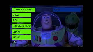 TOY STORY 2 UTILITY BELT BUZZ VS ZURG HEALTHBARS