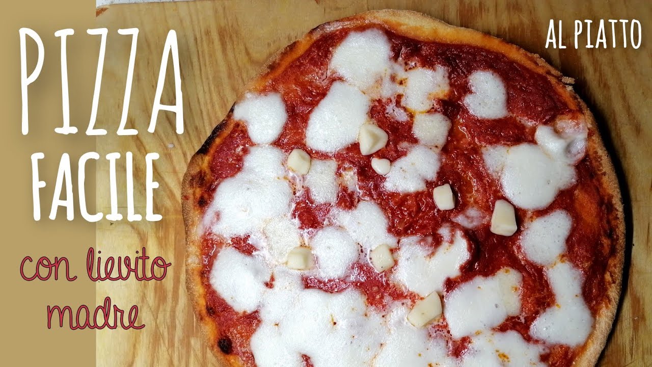 PIZZA  con lievito madre, pizza al piatto con descrizione dettagliata.