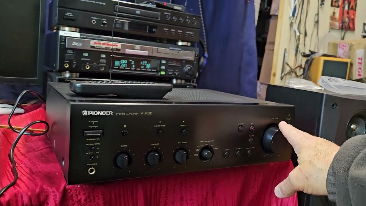 PIONEER A502 R FELSŐ KATEGÓRIA BELÉPŐ SZINTŰ ERŐSÍTŐ - YouTube
