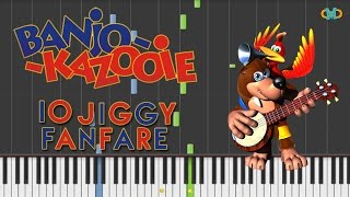 Banjo Kazooie - 10 Jiggy Fanfare Piano Tutorial Synthesia