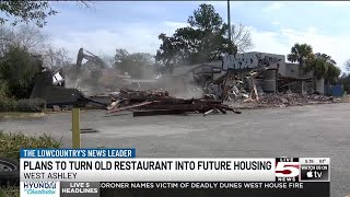 VIDEO: City of Charleston plans to turn demolished restaurant into future housing