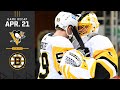 GAME RECAP: Penguins vs. Bruins (04.21.22) | DeSmith and Guentzel Blank the Bruins