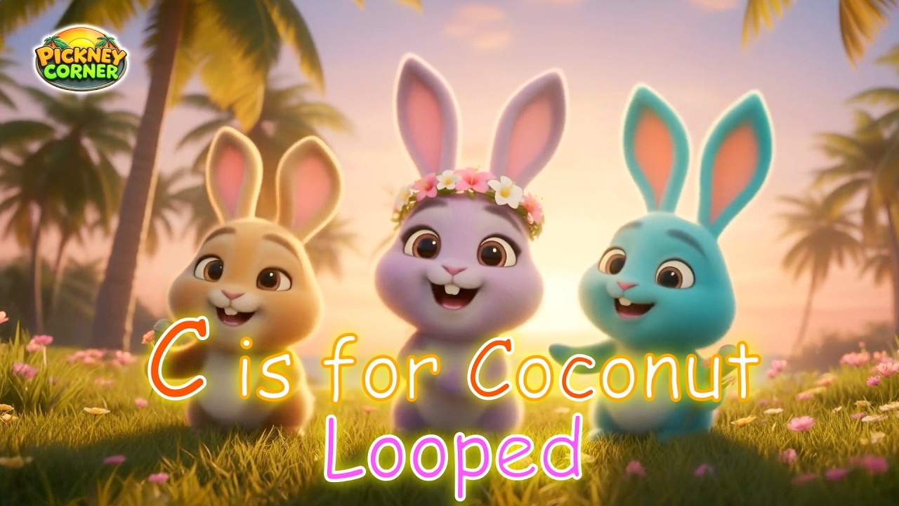 C is for Coconut | The Letter C Song for Kids - Looped