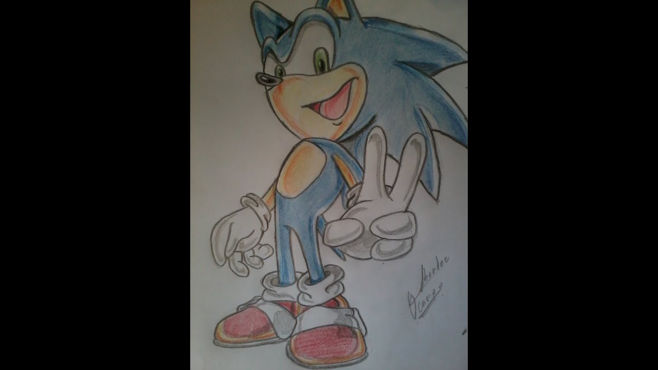 Drawing Soniccomo Dibujar A Sonic Youtube