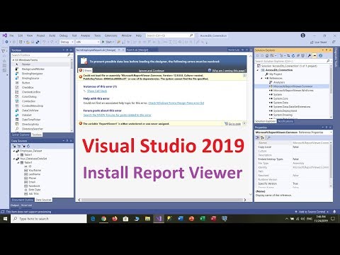 How to Download and Install Report Viewer for Visual Studio 2019