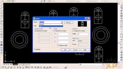 How to Make Block and insert Block in AutoCAD Urdu Tutorials wWw.xpacademy.com