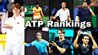 Tennis ATP Men Singles Rankings updated on 30th March 2026 #trending #rankings #tennis