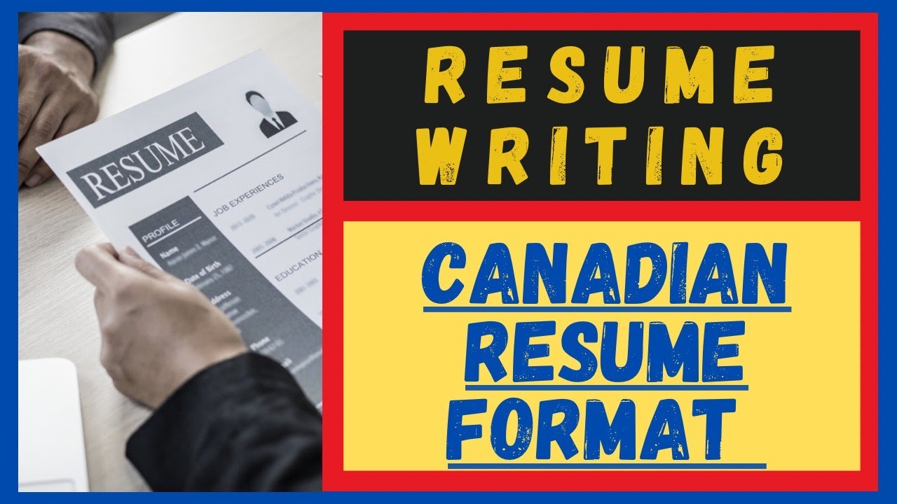 how to make a resume canadian style