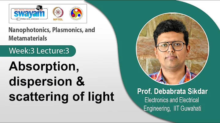 Lec 9: Absorption, dispersion & scattering of light